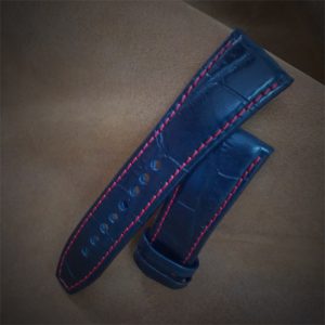 Kaiš za sat crna kroko 22mm